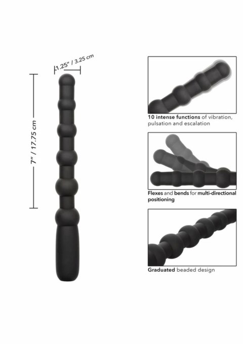 CalExotics Rechargeable X-10 Beads silikonowe kulki wibrujące USB IPX7