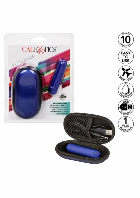 CalExotics Rechargeable Hideaway Bullet - kompaktowy masażer podrożny USB