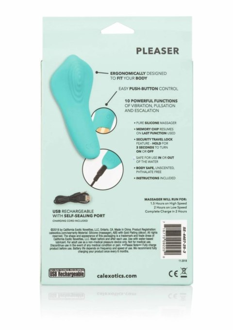 CalExotics Slay Pleaser mini masażer silikonowy wodoodporny USB 10 trybow