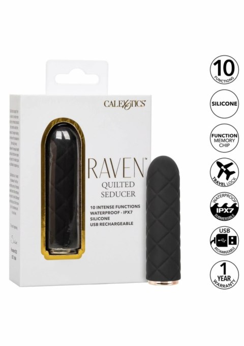 Raven Quilted Seducer mini masażer silikonowy 10 trybow IPX7 USB