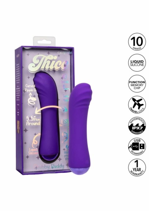 Thicc Chubby Buddy masażer silikonowy 10 trybow IPX7 USB 14cm