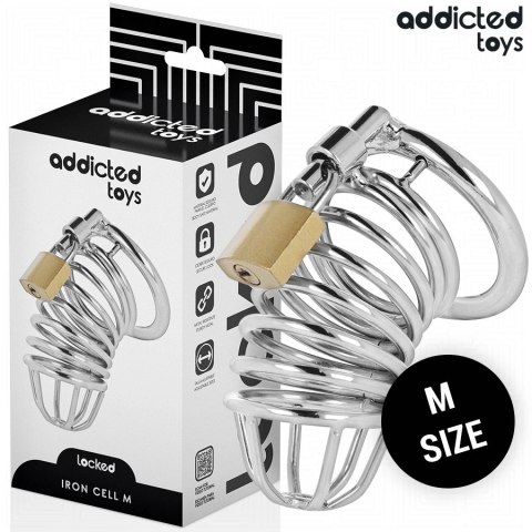 Addicted Toys Iron Cell Metalowa Klatka Kontrolna Rozmiar M