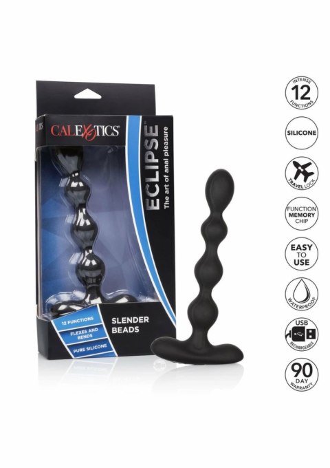 CalExotics Eclipse Slender Beads silikonowy masażer z 12 trybami wibracji