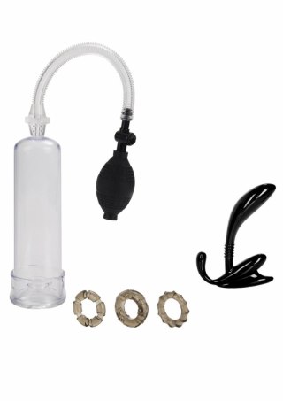 CalExotics His Essential Pump Kit - zestaw do treningu intymnego 4w1
