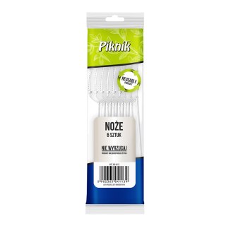 Nóż plastikowy 6szt wielokrotnego użytku AKU4113