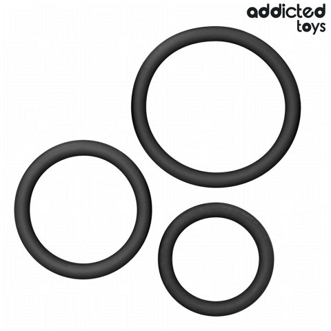 Addicted Toys Zestaw 3 Pierścieni Silikonowych Model 2 - Komfort i Wytrzymałość