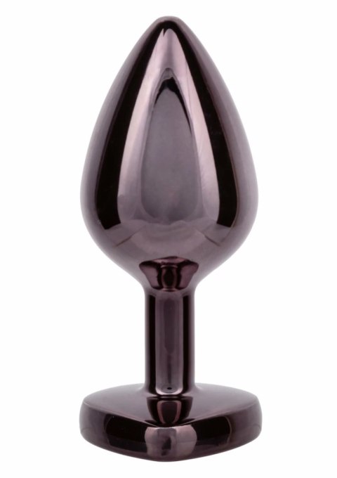 CalExotics Diamond Heart Plug Large - elegancki model z kryształowym sercem, rozmiar L