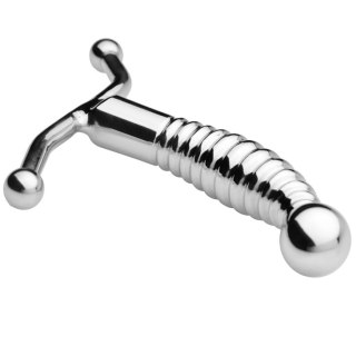 Metal Hard Prostata - stalowy masażer anatomiczny 12,7 cm