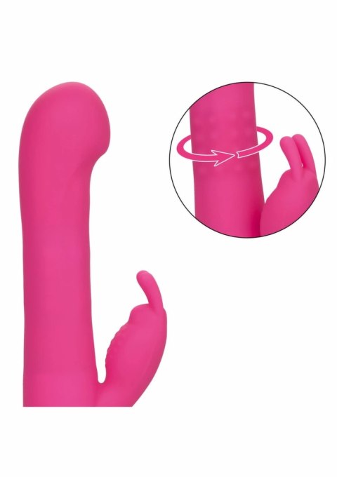 CalExotics Elite Beaded G Rabbit silikonowy, wodoodporny, fioletowy