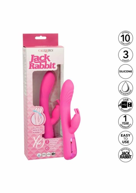 CalExotics Elite Rocking Rabbit masażer z funkcją kołysania 10 trybow
