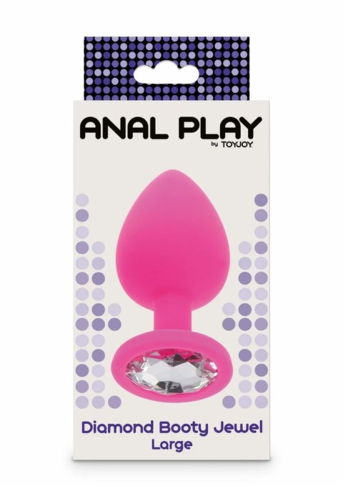TOYJOY Diamond Booty Jewel Large silikonowy z kryształem, rozmiar L
