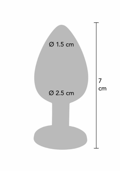 TOYJOY Diamond Booty Jewel Small silikonowy z kryształem, rozmiar S