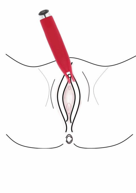 TOYJOY Light My Fire Vibrator silikonowy, 7 trybow, USB, fioletowy
