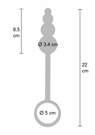 TOYJOY Manpower Anal Plug & Cock Ring silikonowy 2w1 czarny