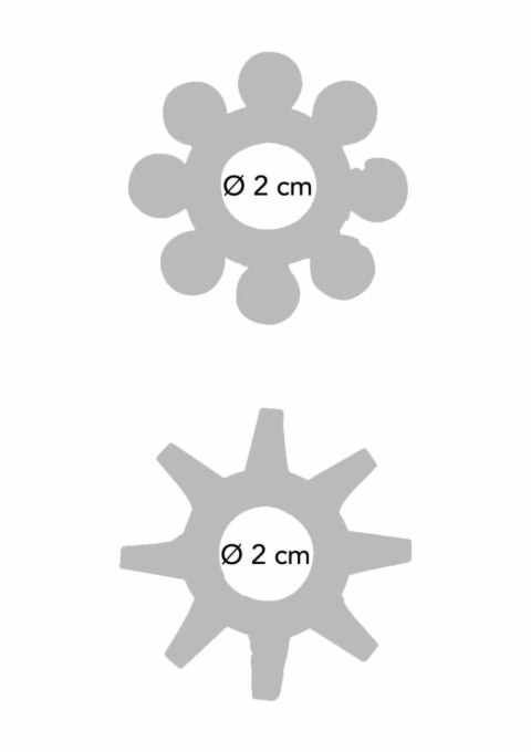 TOYJOY Power Stretchy Rings 2 szt. - elastyczne pierścienie TPE
