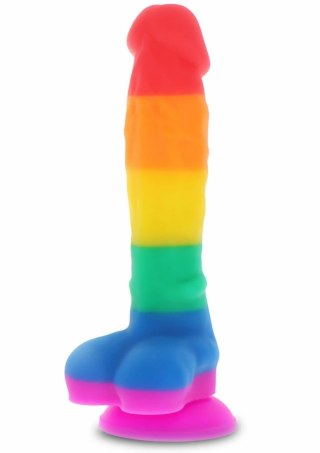 TOYJOY Rainbow Lover 18 cm silikonowy model w kolorach tęczy