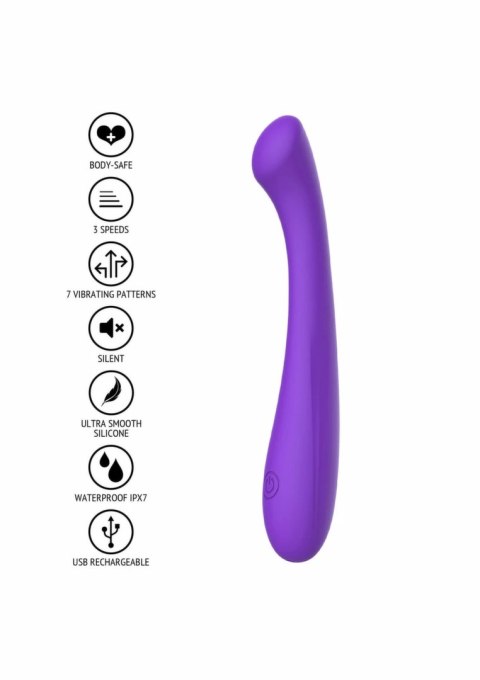 TOYJOY The Luna G-Spot Vibrator silikonowy, 7 trybow, ładowalny