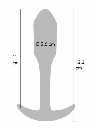 ToyJoy Smooth Anal Plug Large silikonowy korek anatomiczny 12,2 cm