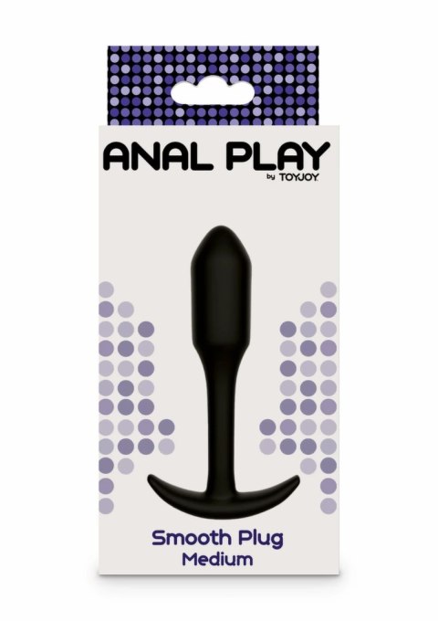 ToyJoy Smooth Analplug Medium silikonowy anatomiczny 10,9 cm