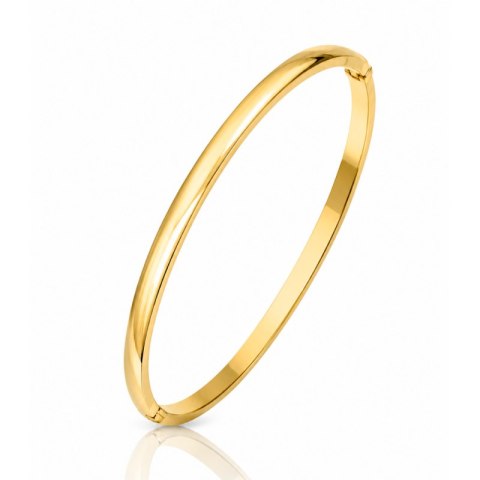 Bransoletka na rękę stal chirurgiczna pozłacana 14k złotem, 3mm BST1759