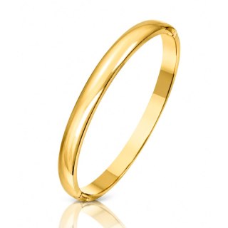 Bransoletka na rękę stal chirurgiczna pozłacana 14k złotem, 5mm BST1760