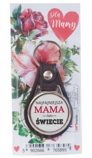 Brelok żelowy w dedykowanym opakowaniu "Najfajniejsza Mama"