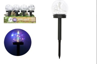 Kula solarna 10cm 6LED multikolor 10x10x34cm