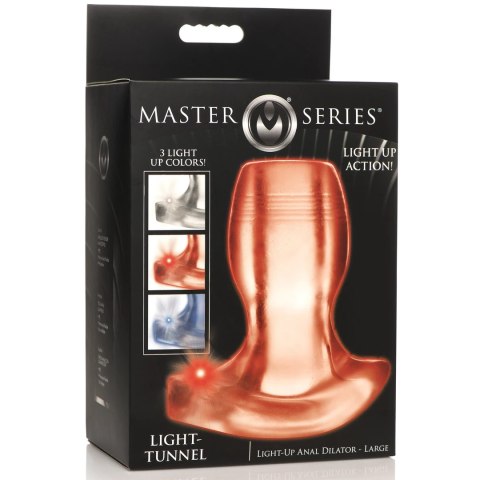 XR Brands Tunnel Plug L - Podświetlany anatomiczny ekspander LED