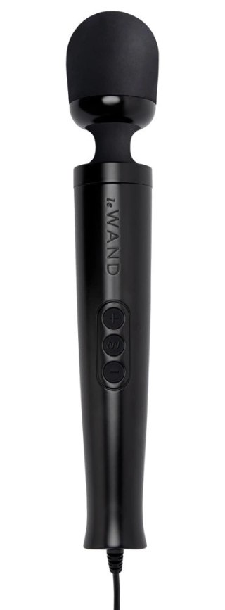 Le Wand Diecast Plug-In Black - Kompaktowy Masażer z 20 Trybami