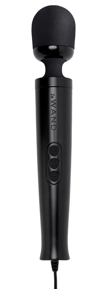 Le Wand Diecast Plug-In Black - Kompaktowy Masażer z 20 Trybami
