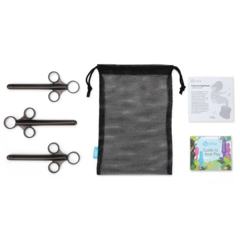 B-Vibe Lubricant Applicator Set - Zestaw 3 aplikatorow z etui, 9cm