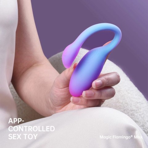 Magic Motion Magic Flamingo Max Blue - Inteligentne Jajko Wibrujące, Bluetooth
