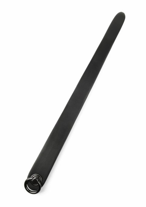 Hidden Desire Genuine Leather Ruler - elegancki skorzany liniał 40 cm czarny