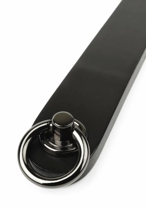 Hidden Desire Genuine Leather Ruler - elegancki skorzany liniał 40 cm czarny