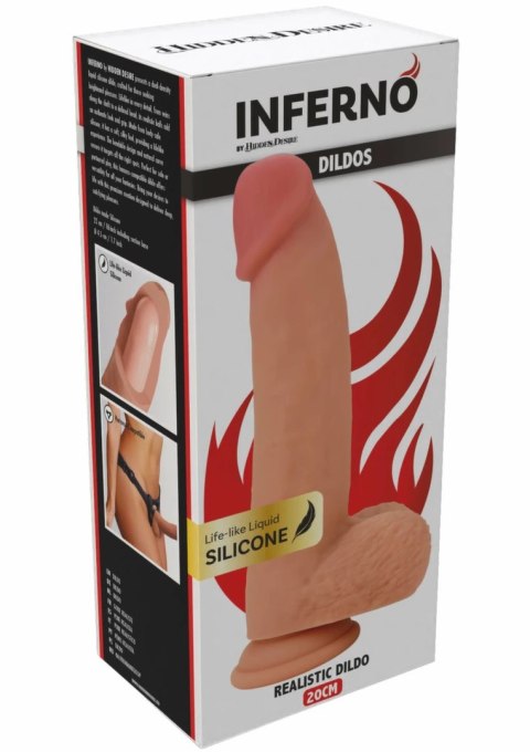 INFERNO by HIDDEN DESIRE Liquid Silicone 20 cm - model anatomiczny, dwuwarstwowy