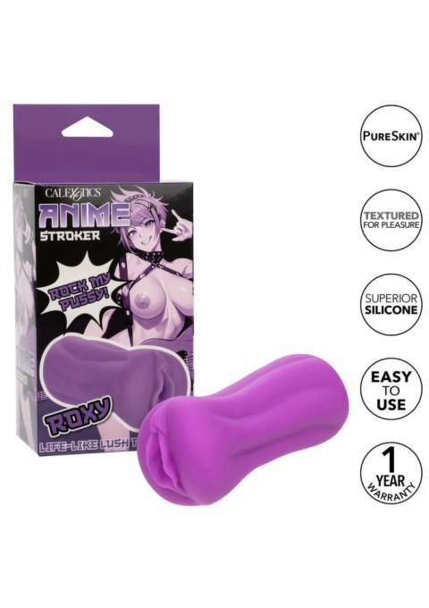 CalExotics ANIME Stroker Roxy - model Pure Skin, kompaktowy, zamknięty system