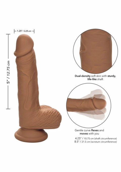 CalExotics Dual Density Silicone Stud 5" anatomiczny model z przyssawką