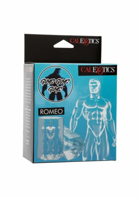 CalExotics Guys Guys Guys Romeo - przezroczysta maszyna intymna, kompaktowa