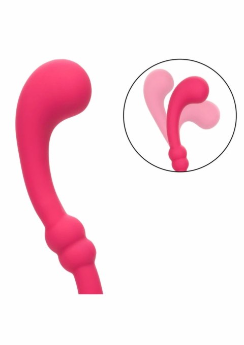 CalExotics Pretty Little Wands Curvy masażer silikonowy, dwustronny, 10 trybow