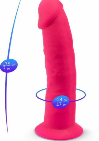 Silex-D Model 2 7.5" silikonowy anatomiczny z przyssawką, cielisty