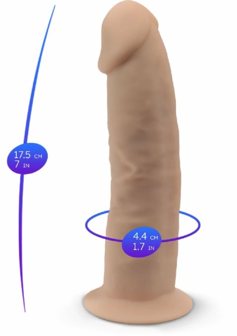 SilexD Model 2 7" - silikonowy model wibracyjny z pilotem LRS