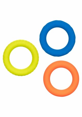 CalExotics Link Up Ultra Soft Climax Set - Zestaw 3 pierścieni silikonowych