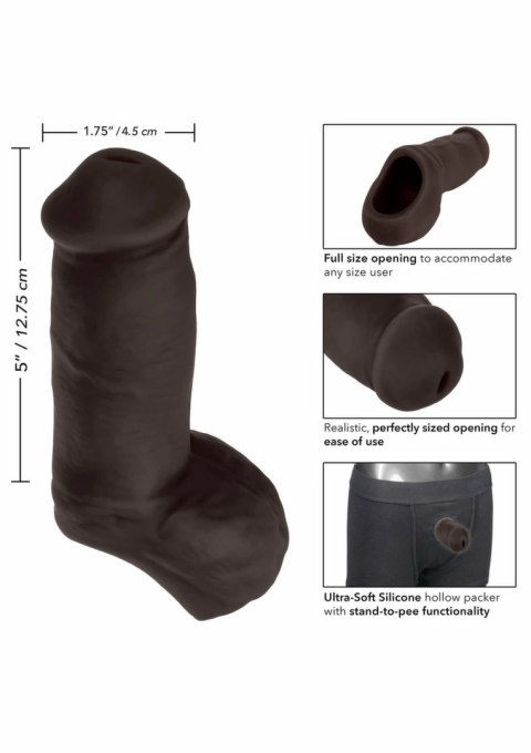 CalExotics Packer Gear 5 inch STP silikonowy model anatomiczny czarny 12,8 cm