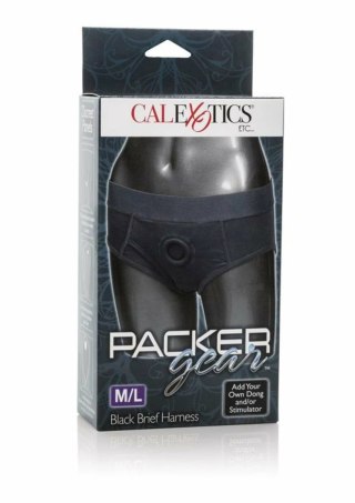 CalExotics Packer Gear Brief Harness czarne majtki z systemem mocowania XS/S