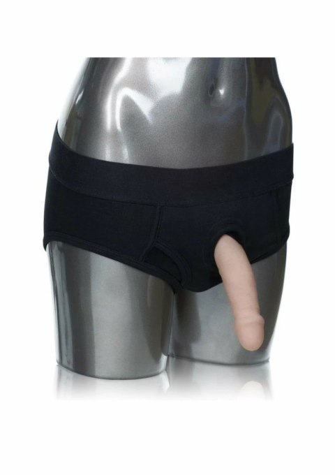CalExotics Packer Gear Brief Harness czarne majtki z systemem mocowania XS/S