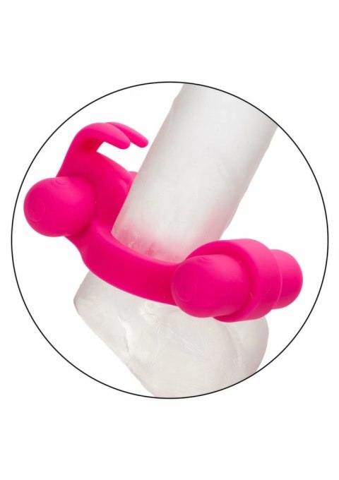 CalExotics Rechargeable Rockin Rabbit silikonowy pierścień wibracyjny USB