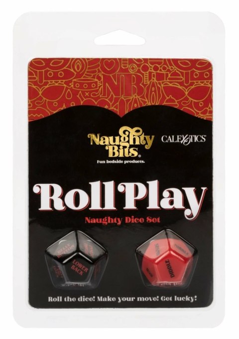 CalExotics Roll Play Naughty Dice Set - Zestaw Akrylowych Kości do Gry dla Par