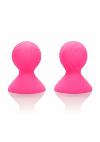 CalExotics Silicone Pro - silikonowe nakładki ssące na sutki, 2 szt.