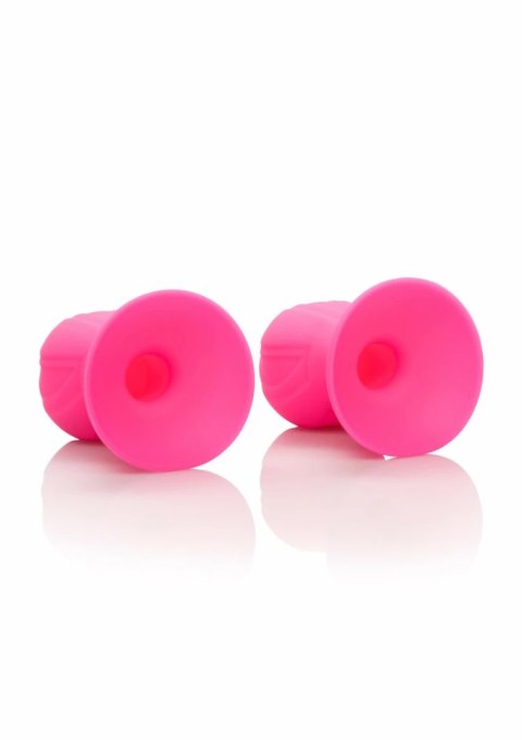 CalExotics Silicone Pro - silikonowe nakładki ssące na sutki, 2 szt.