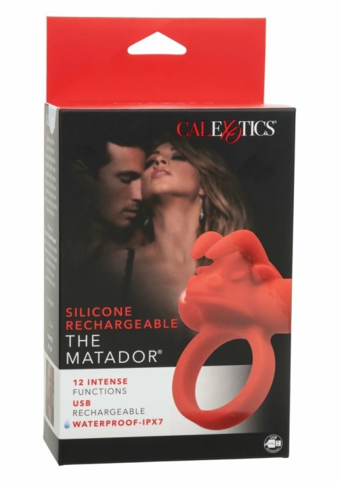 CalExotics Silicone Rechargeable The Matador - pierścień wibrujący, 12 trybow